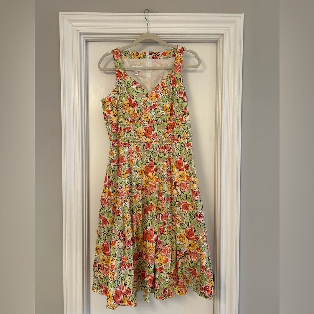 Talbots Floral Sleeveless Dress